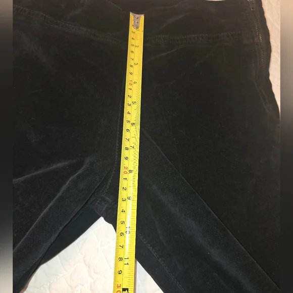 🤩Host Pick❤️ Free People In My Feelings Black Velvet Crop Flare Pants Size XS - Picture 13 of 13